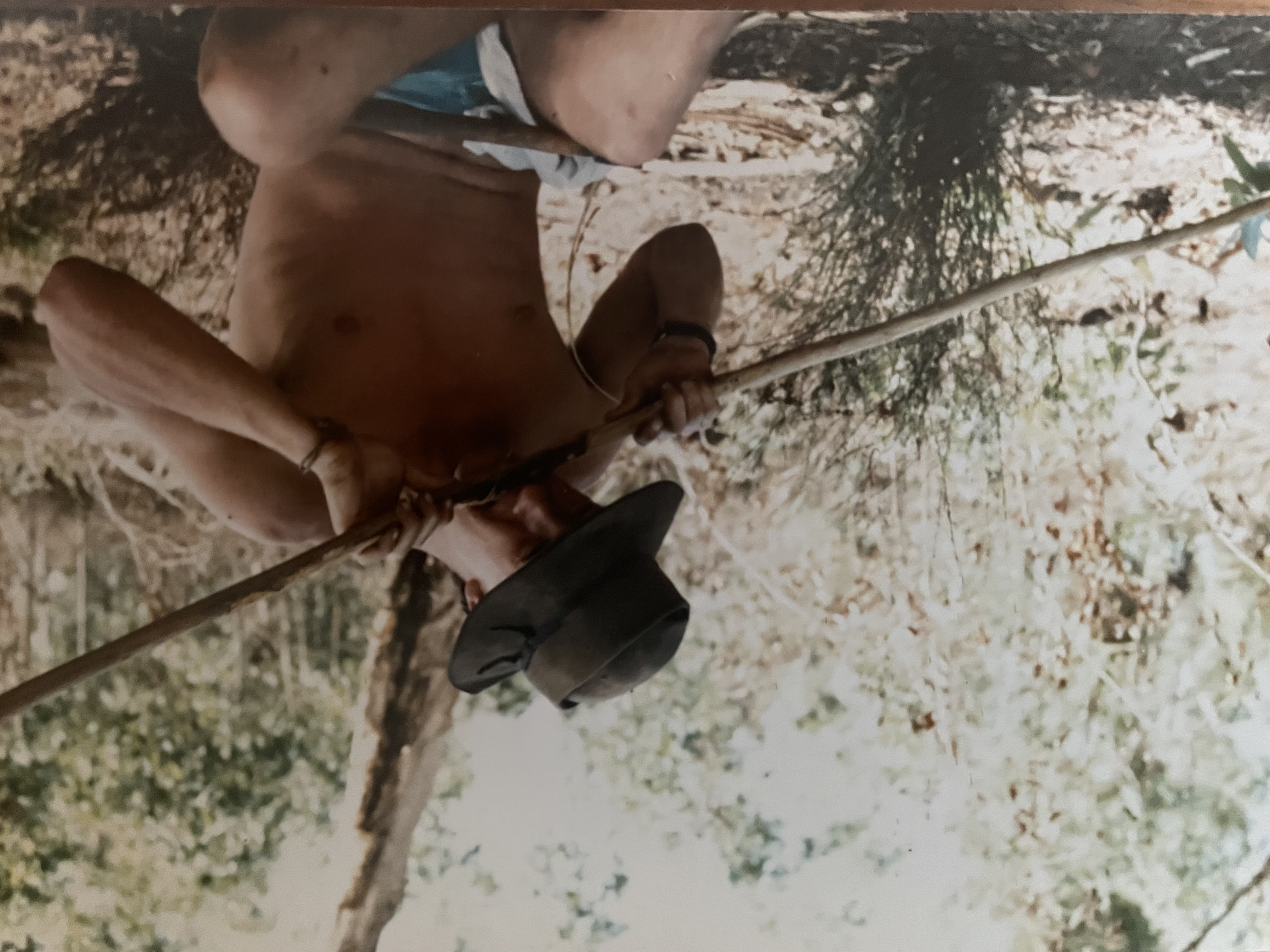 Me Making a Spear, Police Lagon McArthur River 80's