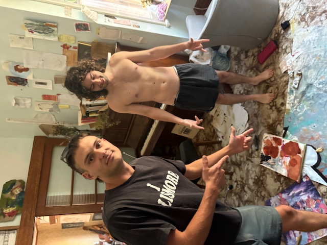 Painting of cover book by Finn and Daen