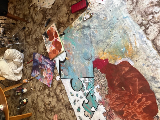 Painting the book cover